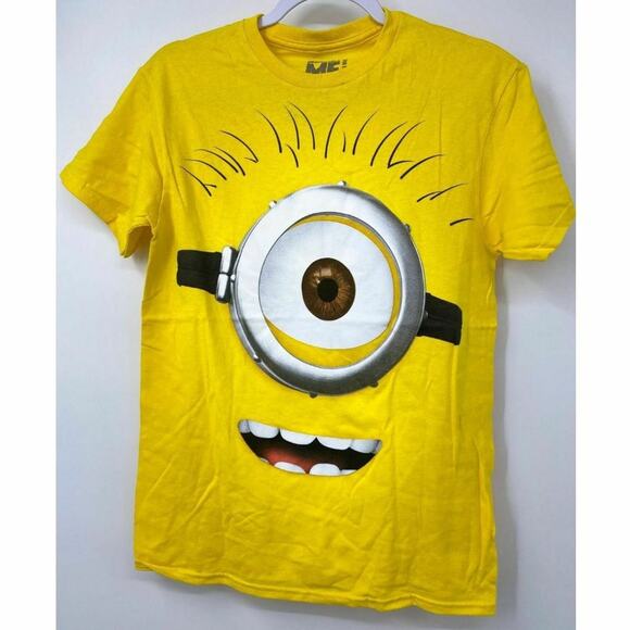Despicable Me Minion Made Adult Yellow Short Sleeve T-shirt Top NEW Medium - Picture 1 of 6
